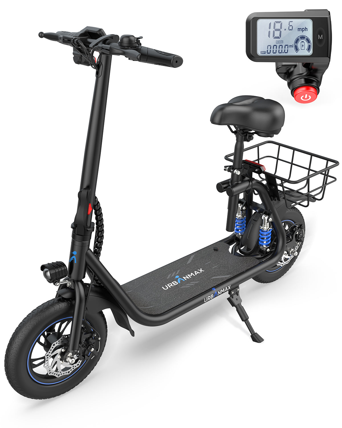 Gyroor C1 Pro Electric Scooter 450W/550W with Seat 25 miles