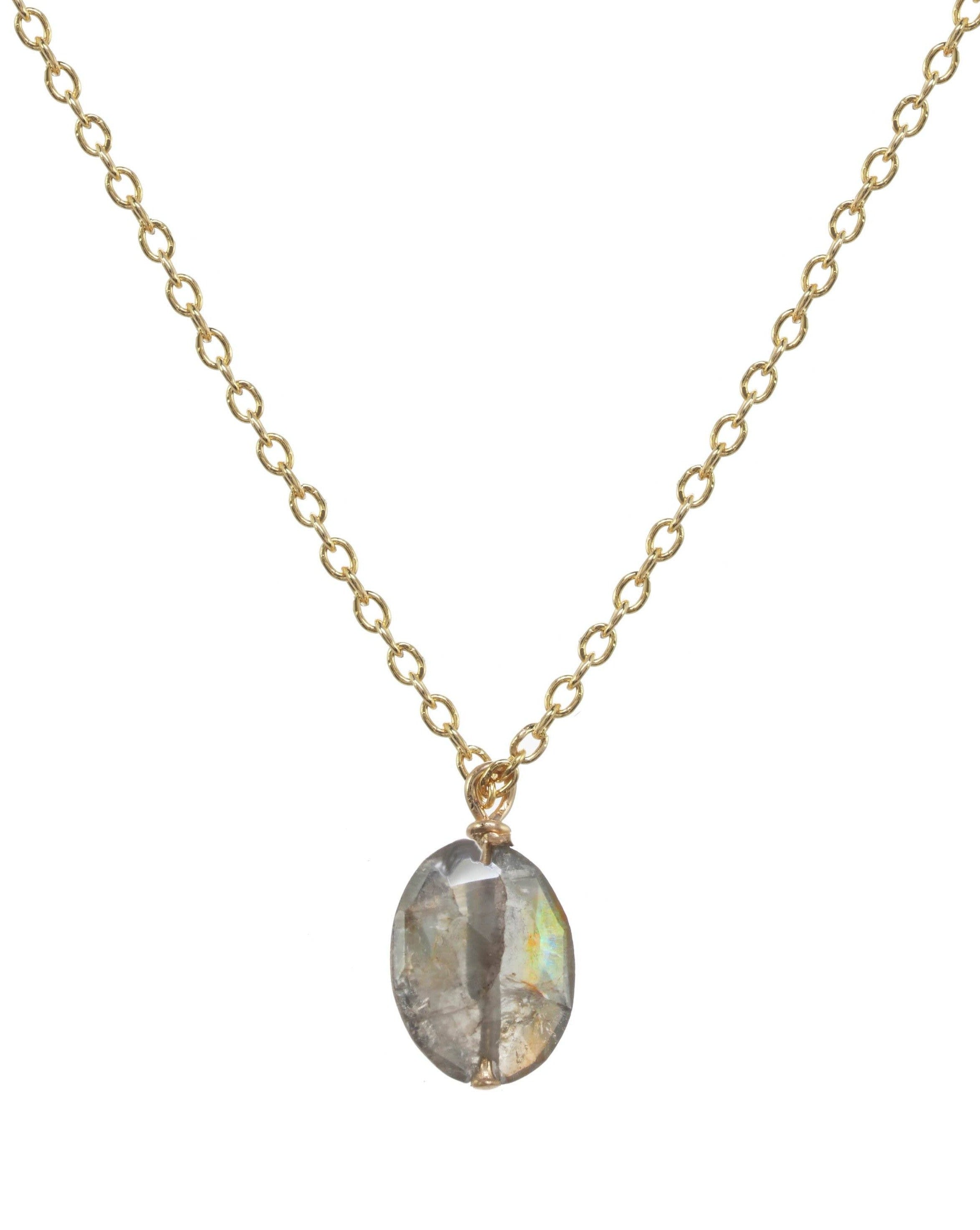 Dia Necklace | Gemstone: Sapphire | Metal Color: Gold