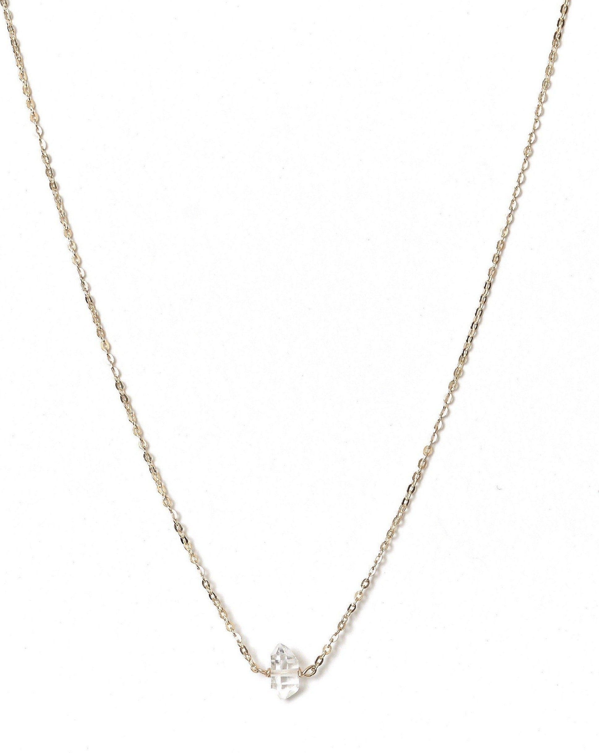 Dia Necklace | Gemstone: Herkimer Diamond | Metal Color: Gold