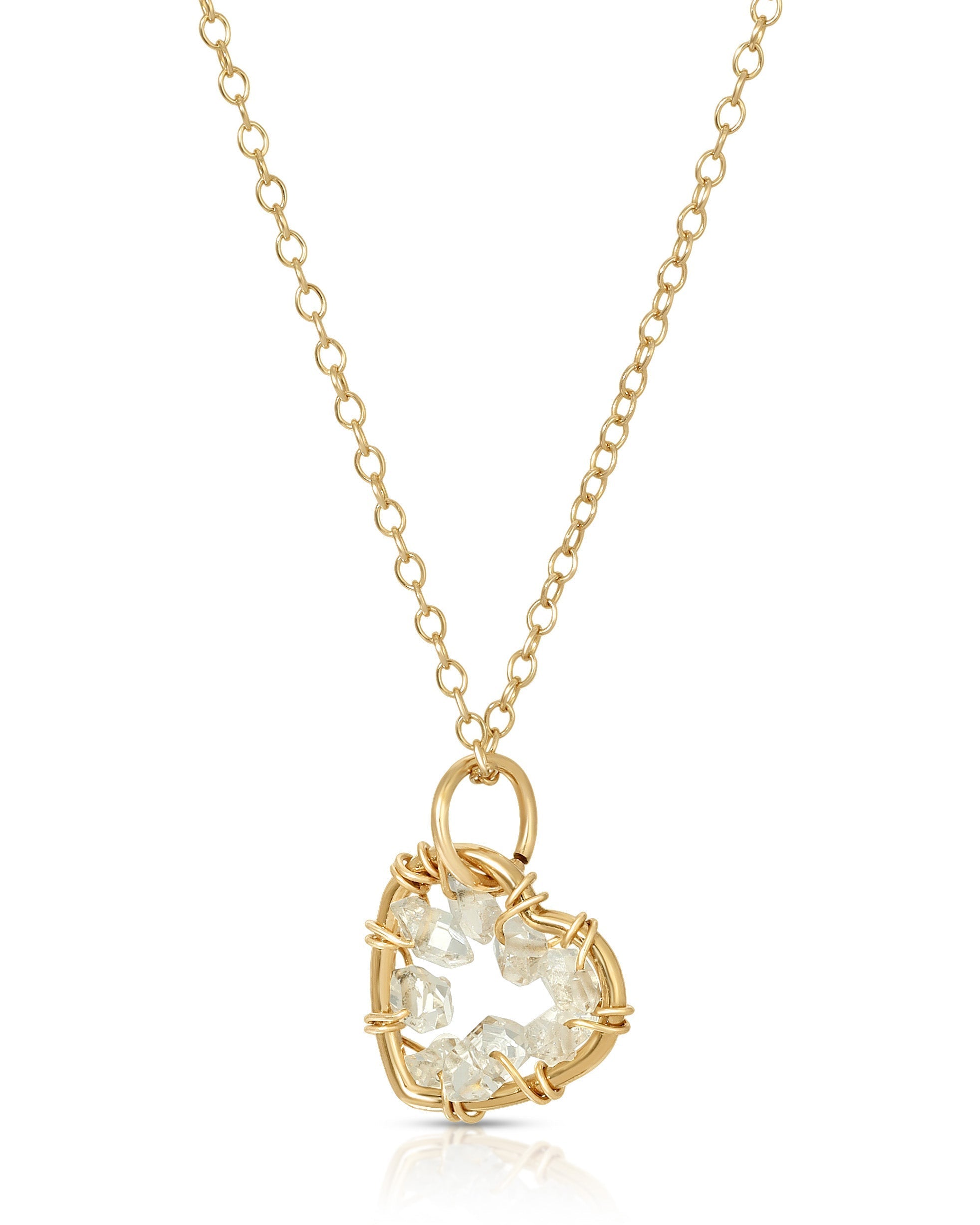 Bardot Herkimer Necklace | Metal Color: Gold