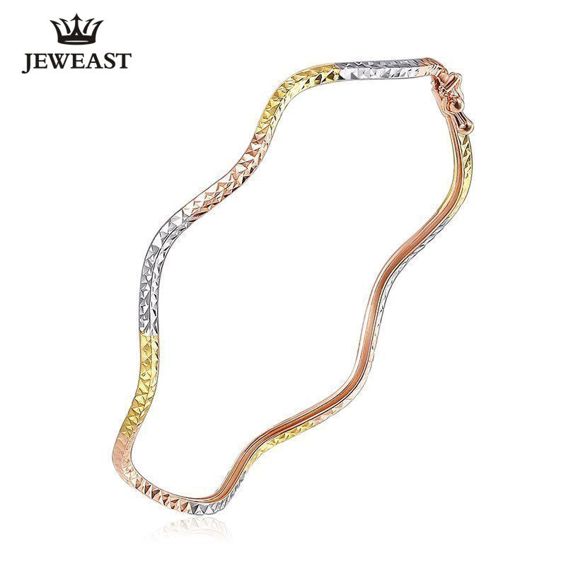 Women's Fashion 18k Pure Gold Bangles