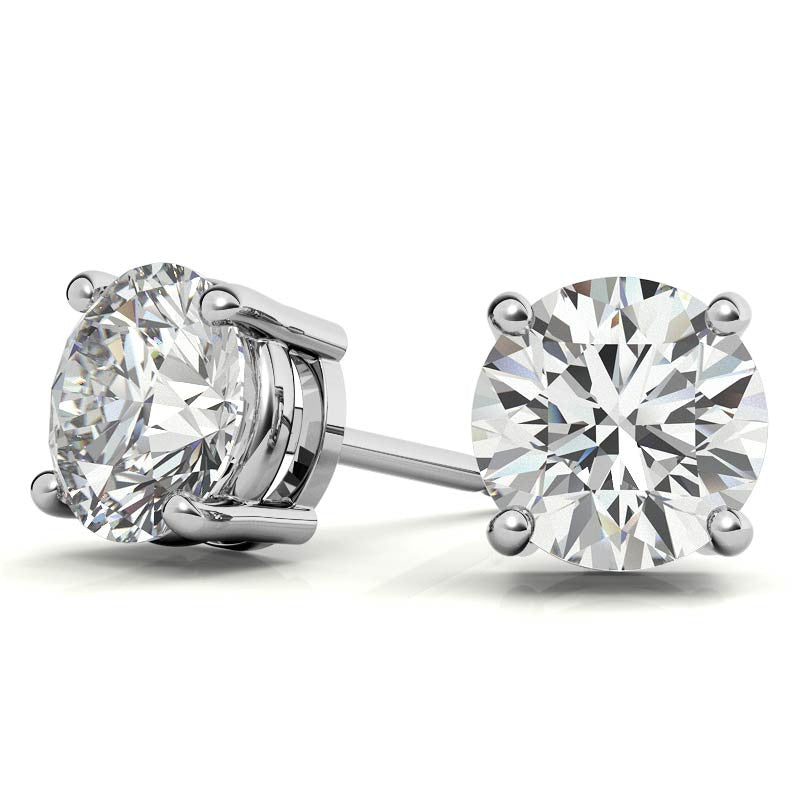 0.50 CTW AGI Certified Lab Grown Diamond (G-VS) Stud Earrings in Choice Of 14K White or Yellow Gold