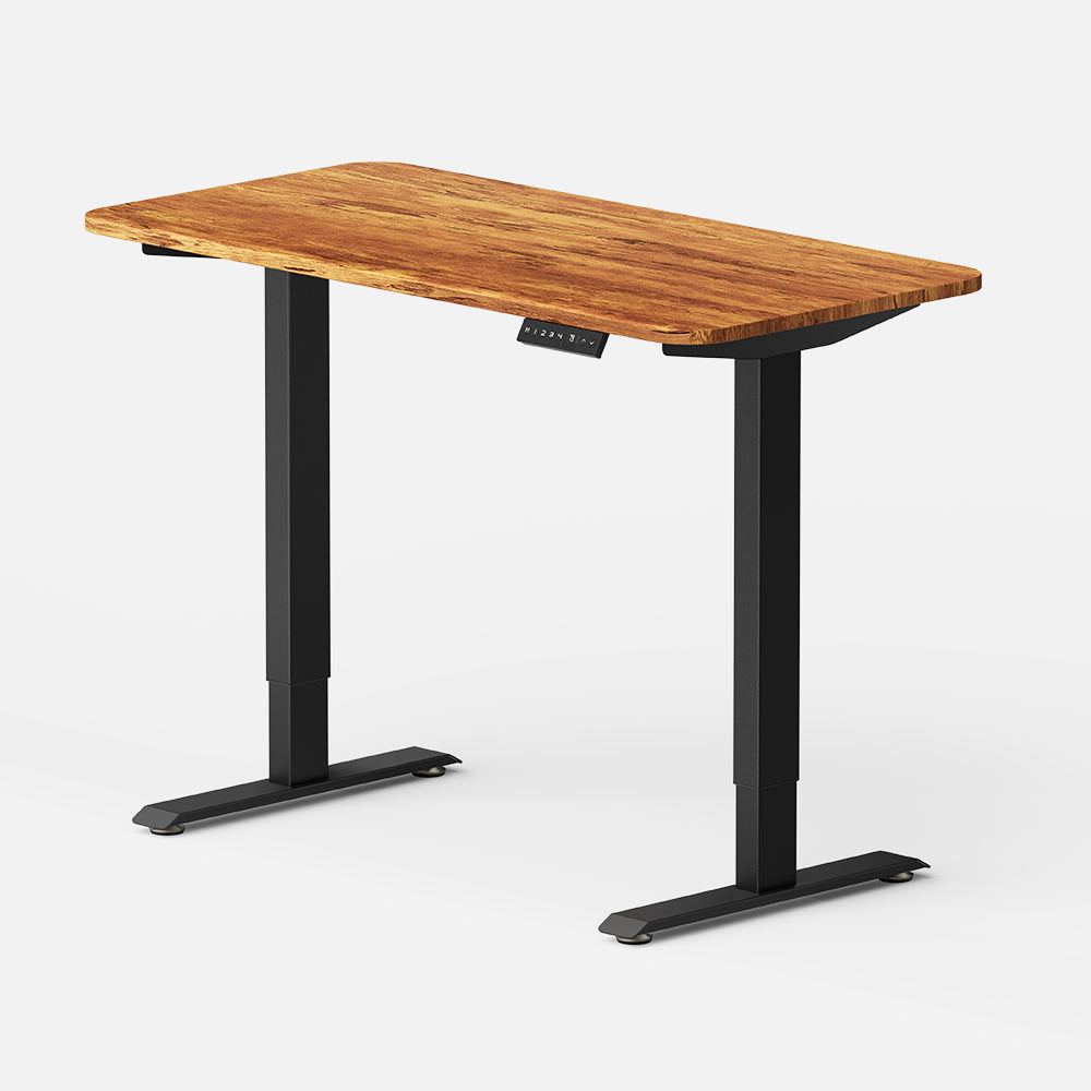 Height Adjustable Desk - Rustic Brown