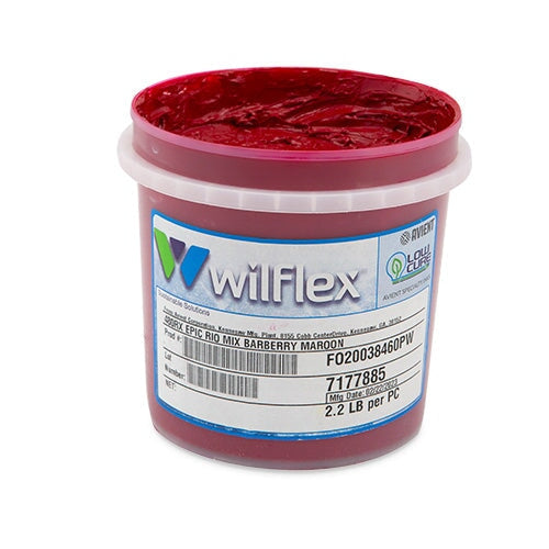 Wilflex Epic Rio Barberry Maroon Plastisol Ink (Mixing Component)
