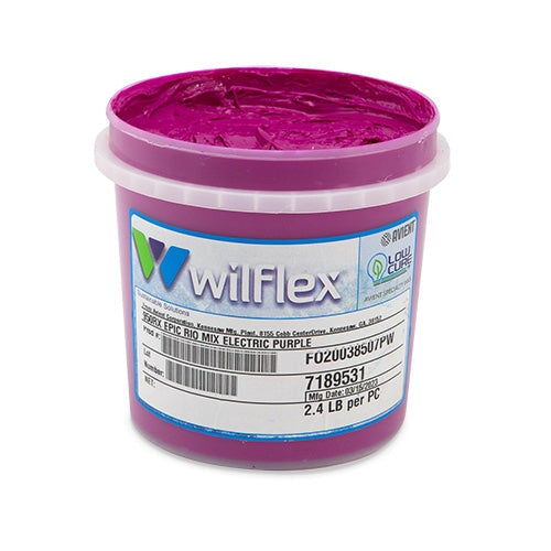 Wilflex Epic Rio Electric Purple Plastisol Ink (Mixing Component)