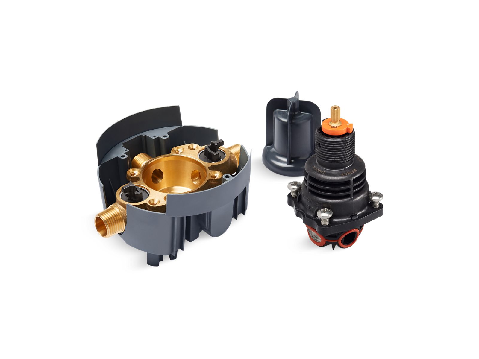 KOHLER K-28304-KS Rite-Temp Thermostatic valve body and cartridge kit with service stops