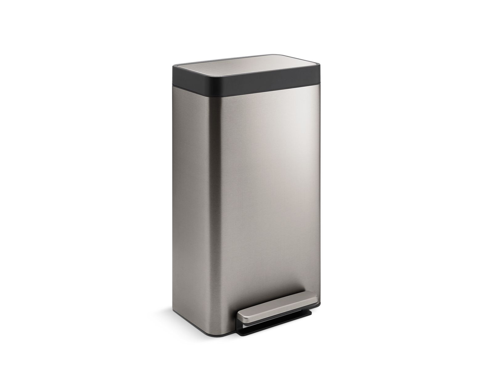 KOHLER K-20941 8-gallon loft stainless steel step trash can