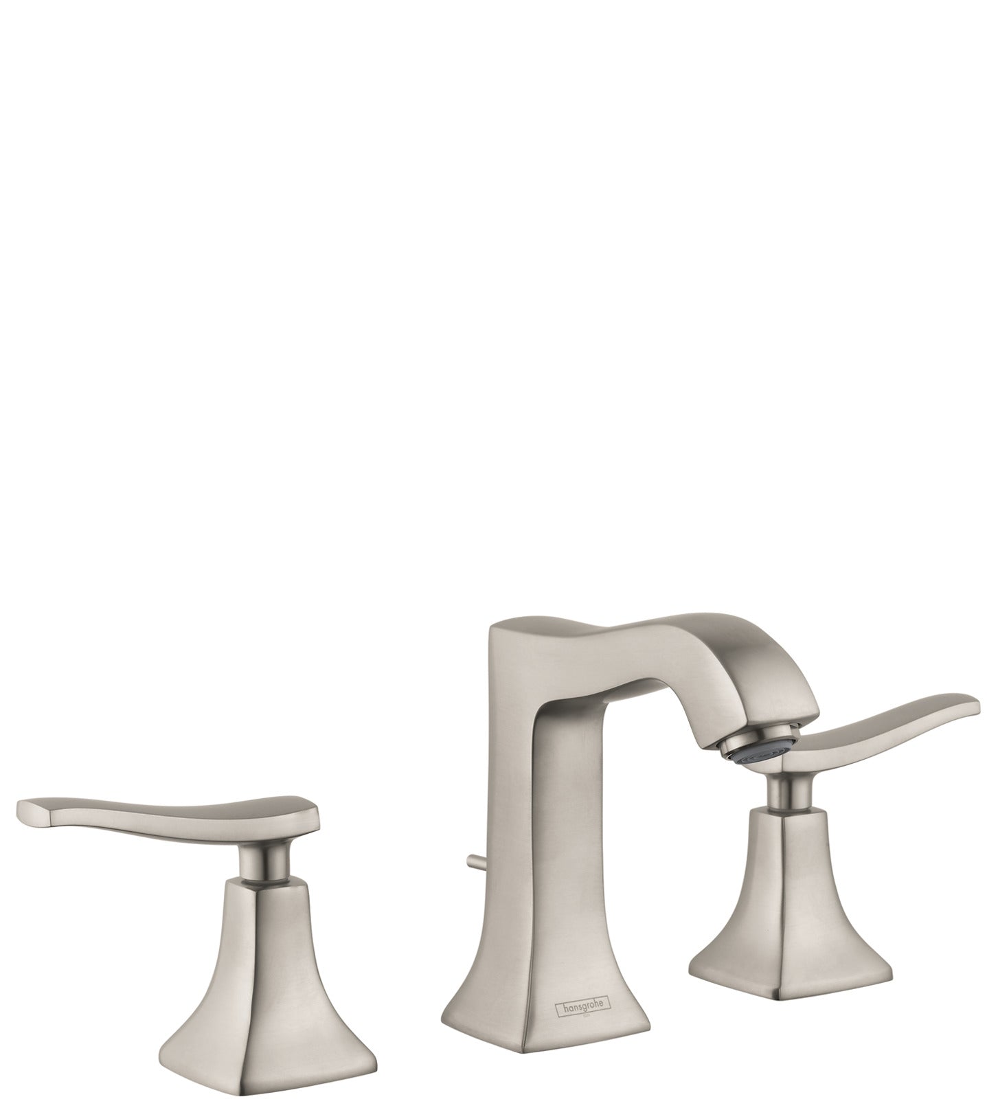 hansgrohe Metris C Widespread Faucet 100 with Pop-Up Drain, 1.2 GPM