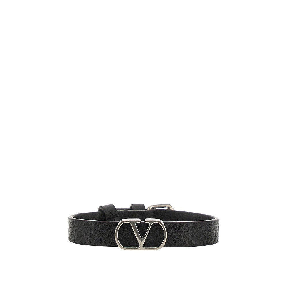 VALENTINO GARAVANI 'VLogo Signature' leather bracelet Man One Size